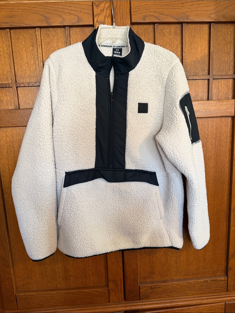 Men’s Sherpa Pullover with Black Trim